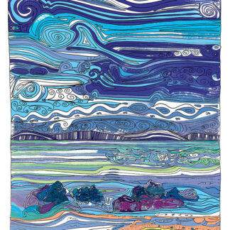 Pen and ink goat bay